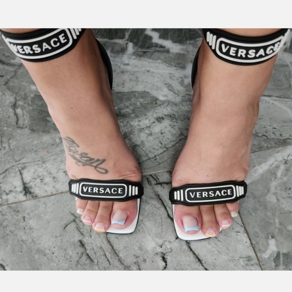 Versace Logo Heels